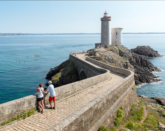 End the hike at the Petit Minou lighthouse