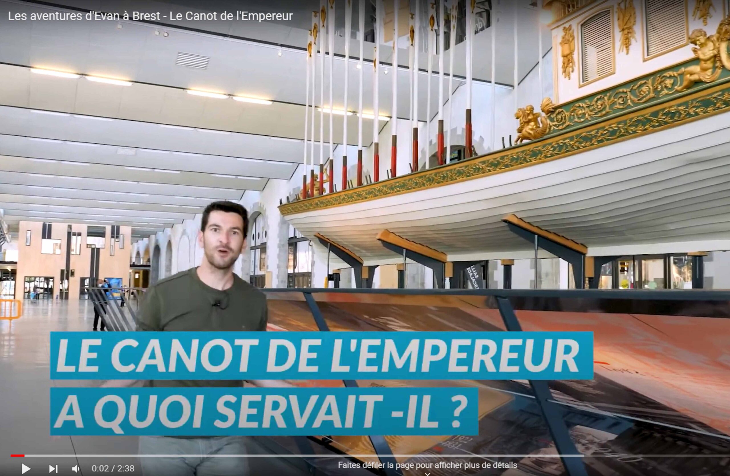 Evan de Bretagne introduces the Canot de l&#039;Empereur